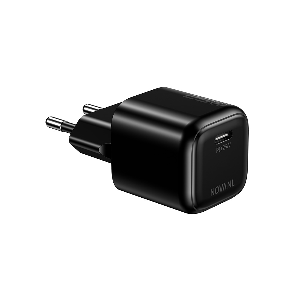 NOVANL GaNCharge Plus 25W (USB-C) Wall Charger Black