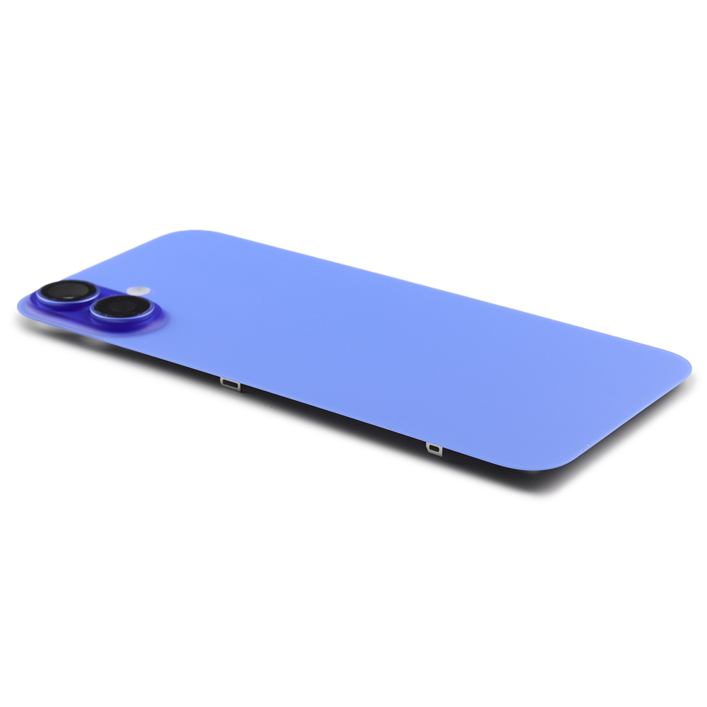 Back Cover incl. Camera lens, Flash Light and Wireless Charging For iPhone 16 Plus Ultramarine Pulled