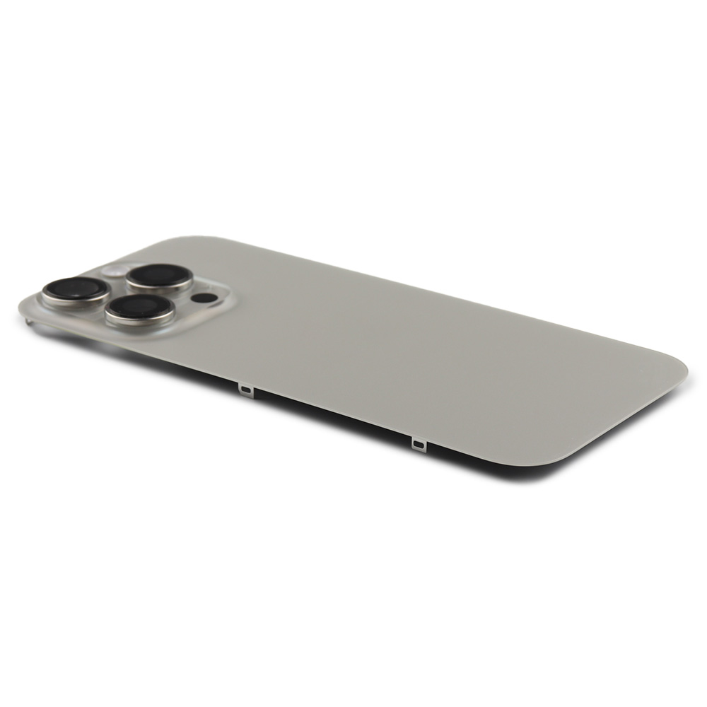 Back Cover incl. Camera lens, Flash Light and Wireless Charging For iPhone 16 Pro Natural Titanium Pulled