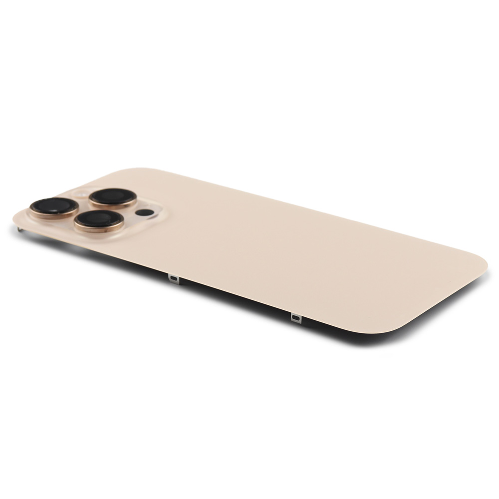 Back Cover incl. Camera lens, Flash Light and Wireless Charging For iPhone 16 Pro Desert Titanium Pulled