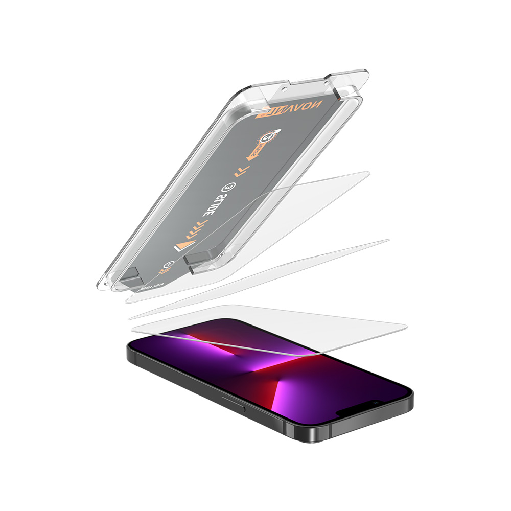 NOVANL 3 in 1 GlassProtector (incl. Applicator) For iPhone 13 Pro