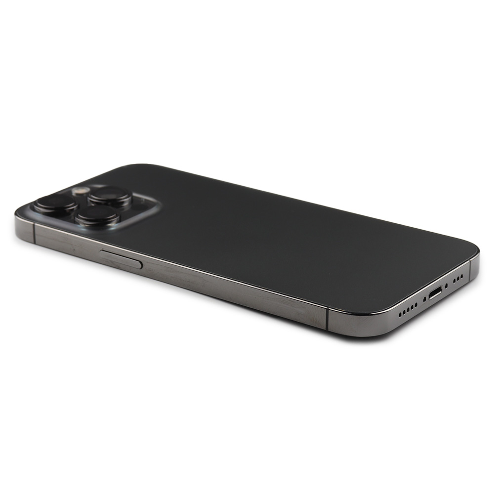 Rear Housing with small parts (EU Version) For iPhone 13 Pro Black Pulled B