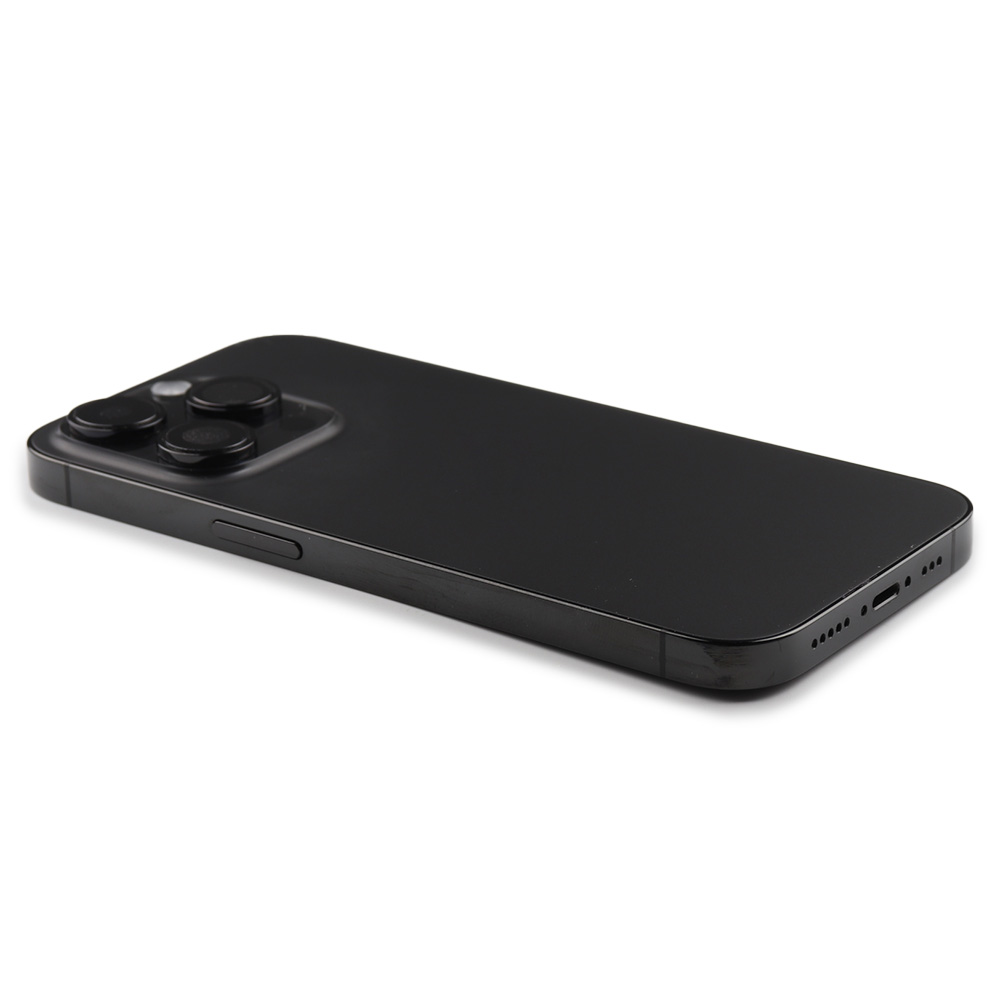Rear Housing with small parts For iPhone 14 Pro Black Pulled B