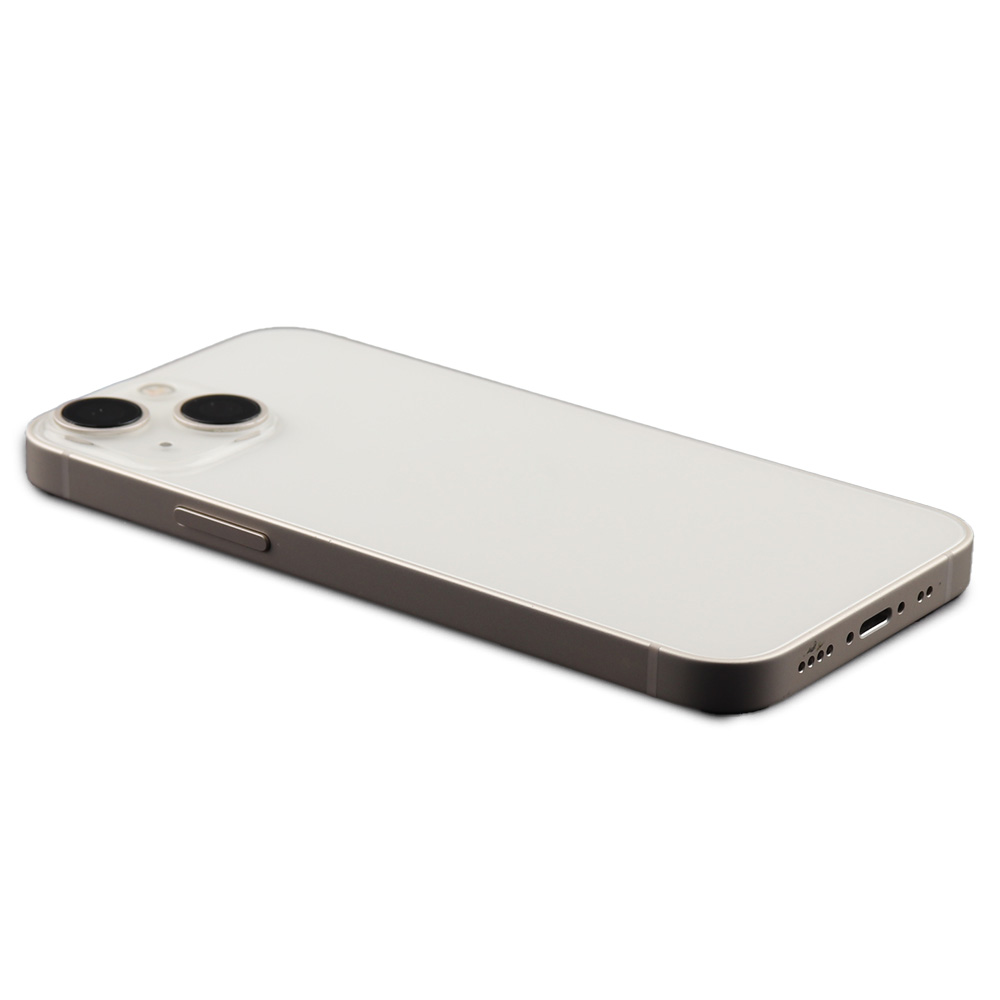 Rear Housing with small parts (EU Version) For iPhone 13 Mini White Pulled B