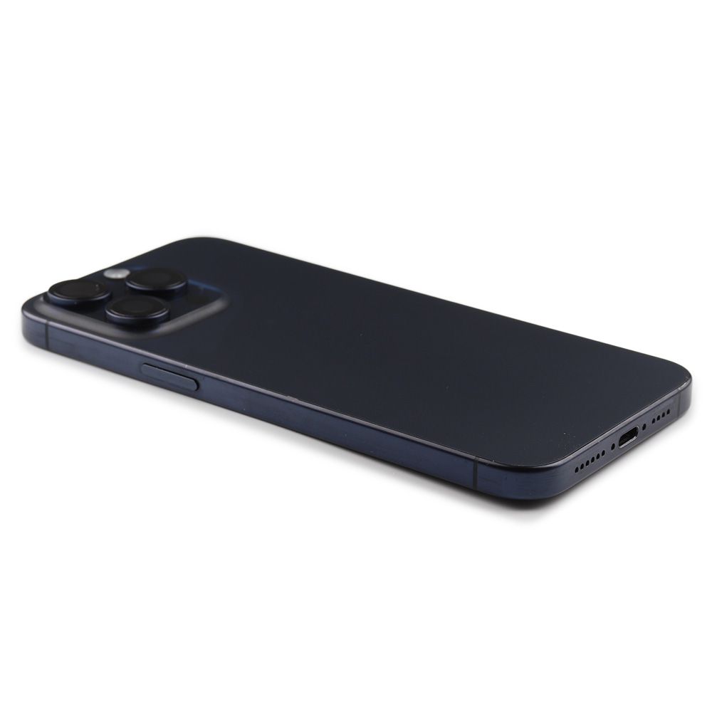 Rear Housing with small parts For iPhone 15 Pro Max (EU Version) Blue Titanium Pulled B