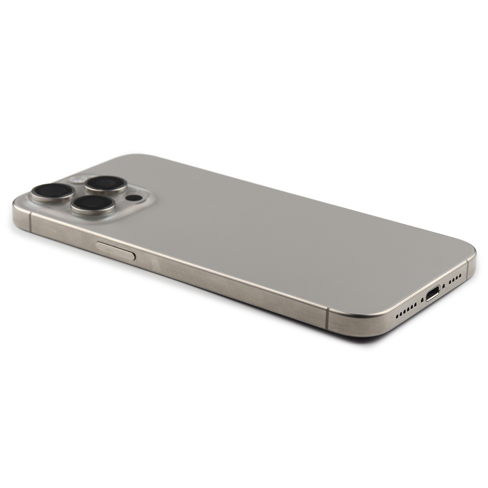 Rear Housing with small parts For iPhone 15 Pro Max (EU Version) Natural Titanium Pulled B