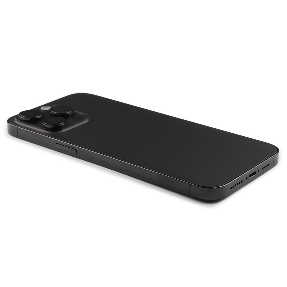 Rear Housing with small parts For iPhone 14 Pro Max Black Pulled B