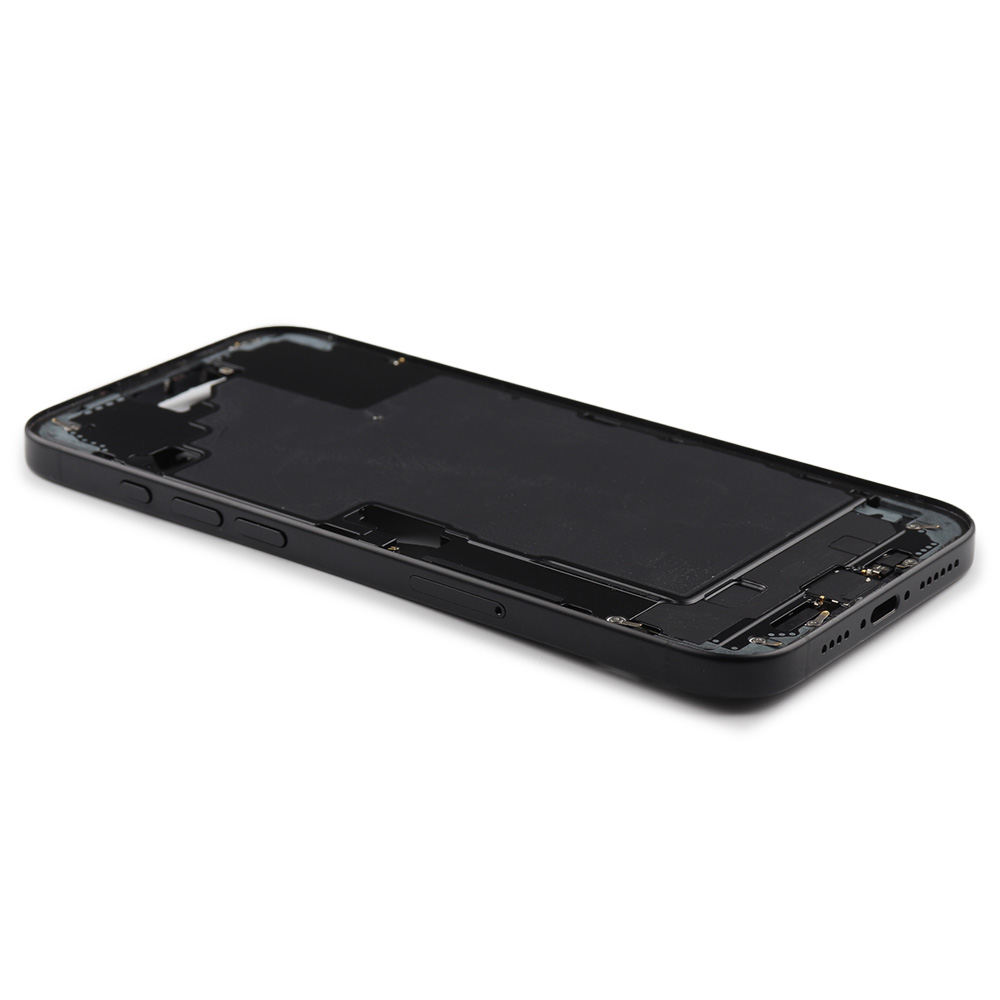 Middle Frame With Power And Volume Button For iPhone 16 Plus (EU Version) Black Pulled