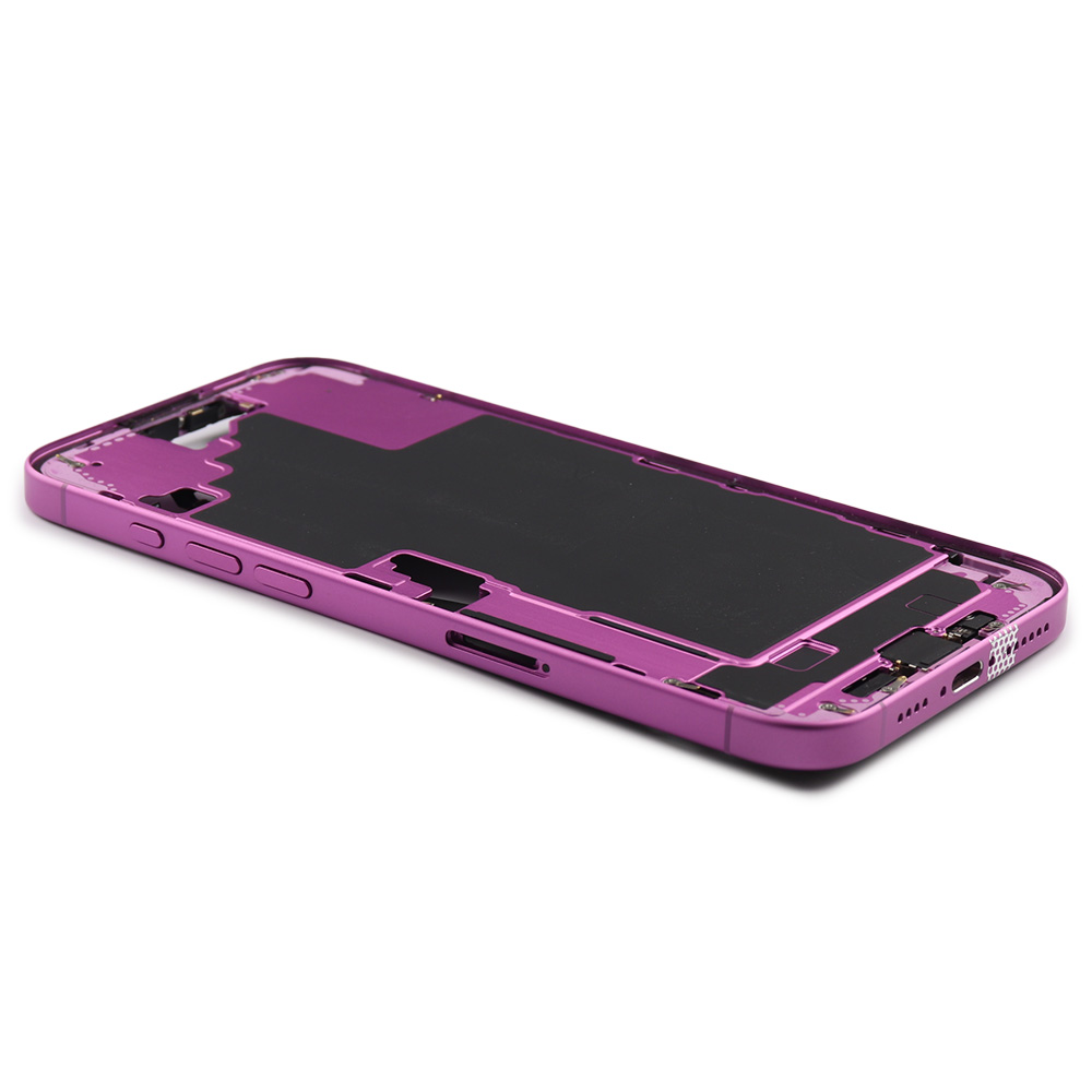 Middle Frame With Power And Volume Button For iPhone 16 Plus (EU Version) Pink Pulled