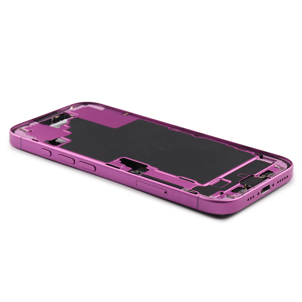 Middle Frame With Power And Volume Button For iPhone 16 (EU Version) Pink Pulled