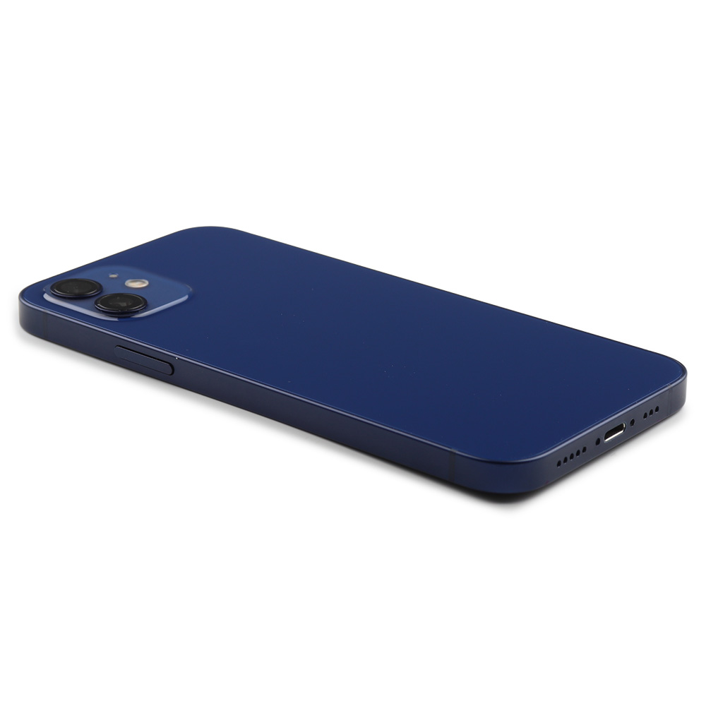 Rear Housing with small parts (EU Version) For iPhone 12 Blue Pulled B