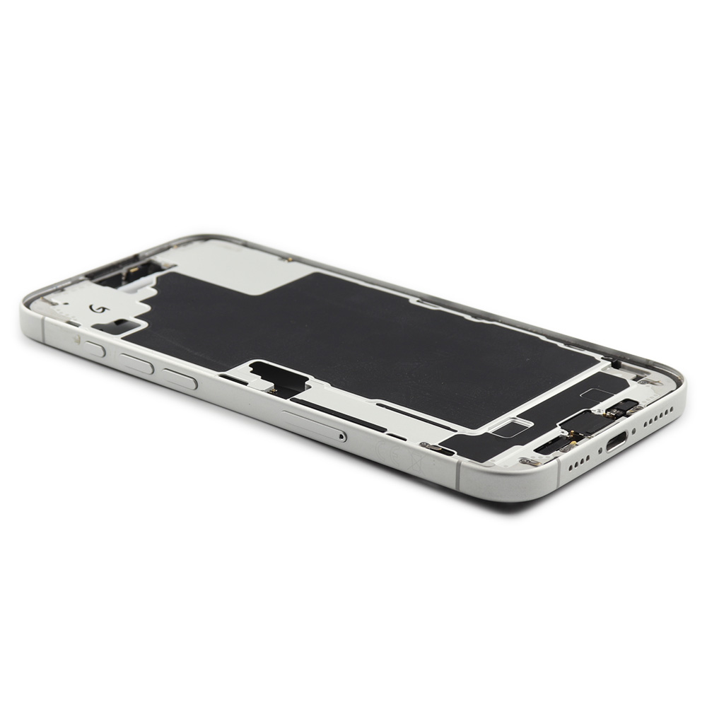 Middle Frame With Power And Volume Button For iPhone 16 Plus (EU Version) White Pulled B