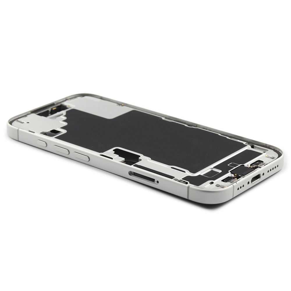 Middle Frame With Power And Volume Button For iPhone 16 (EU Version) White Pulled