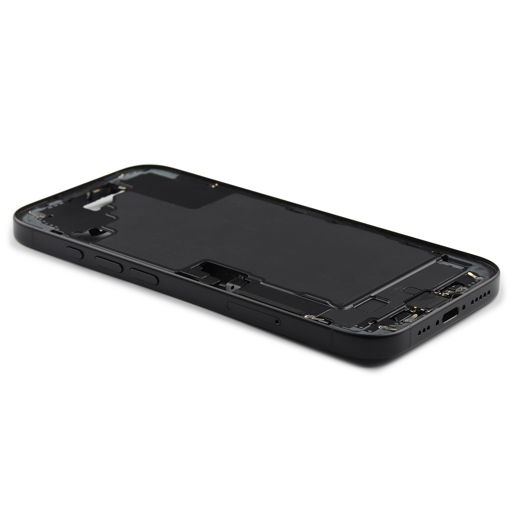 Middle Frame With Power And Volume Button For iPhone 16 (EU Version) Black Pulled
