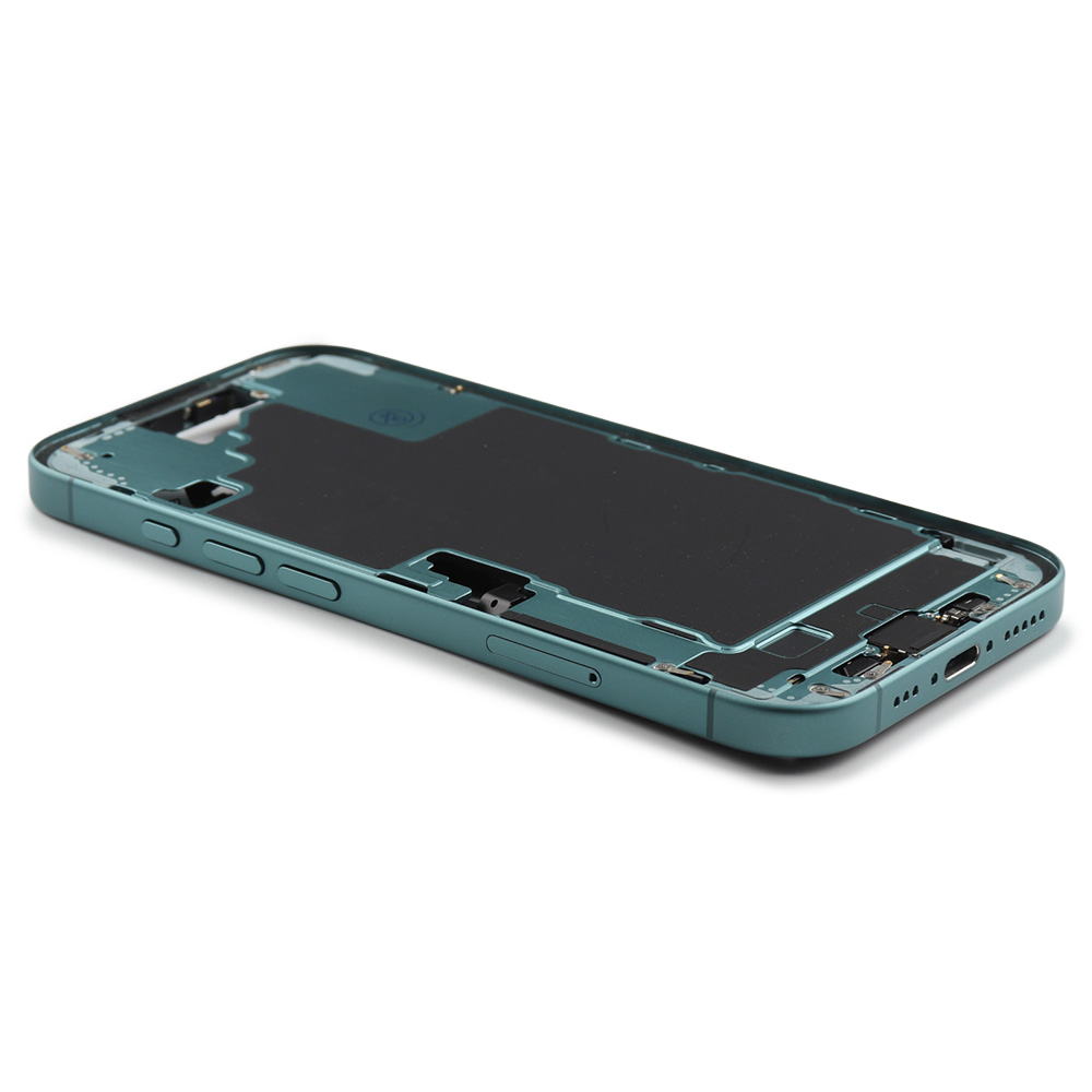 Middle Frame With Power And Volume Button For iPhone 16 (EU Version) Teal Pulled