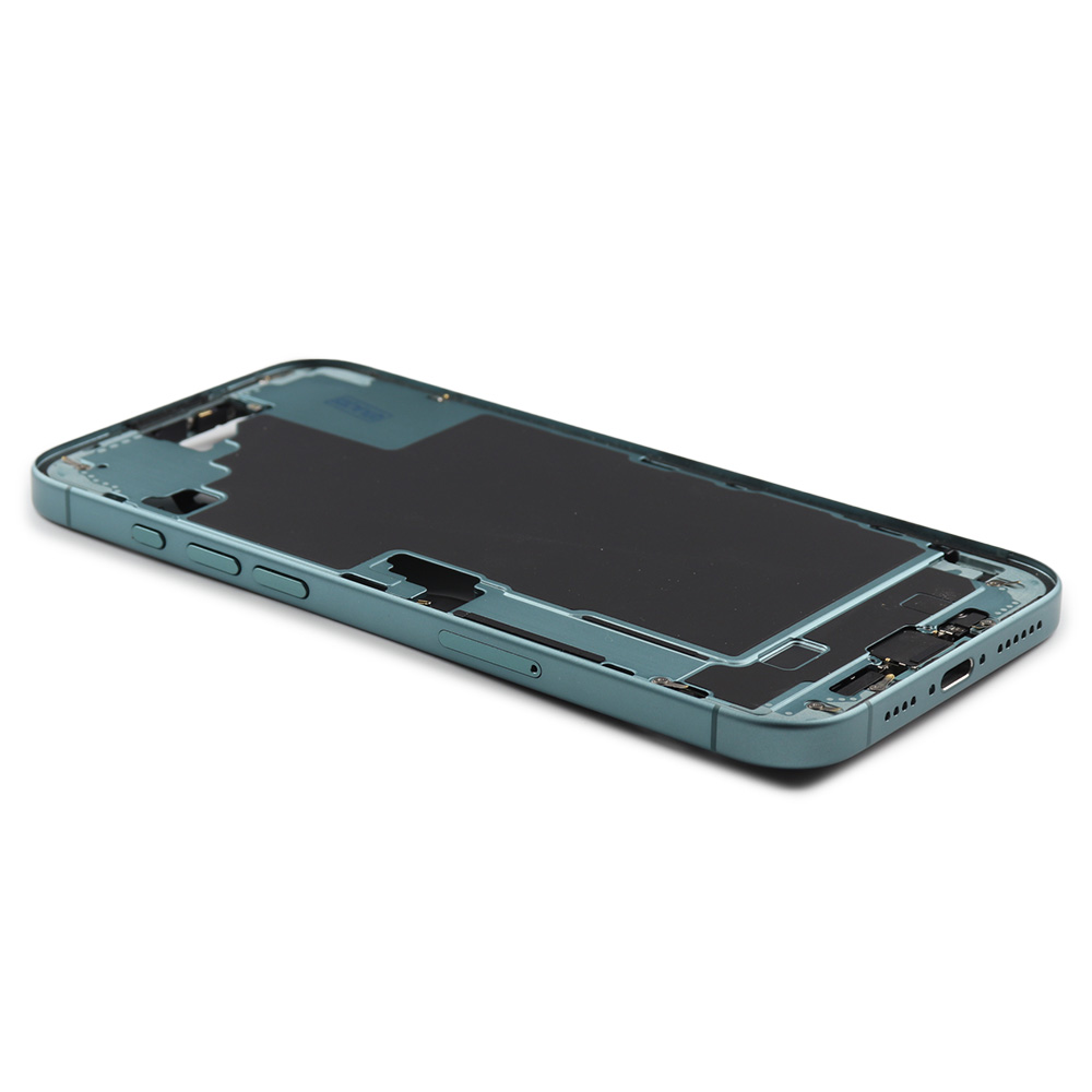 Middle Frame With Power And Volume Button For iPhone 16 Plus (EU Version) Teal Pulled