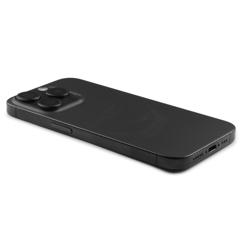 Rear Housing with small parts For iPhone 15 Pro (EU Version) Black Titanium Pulled B