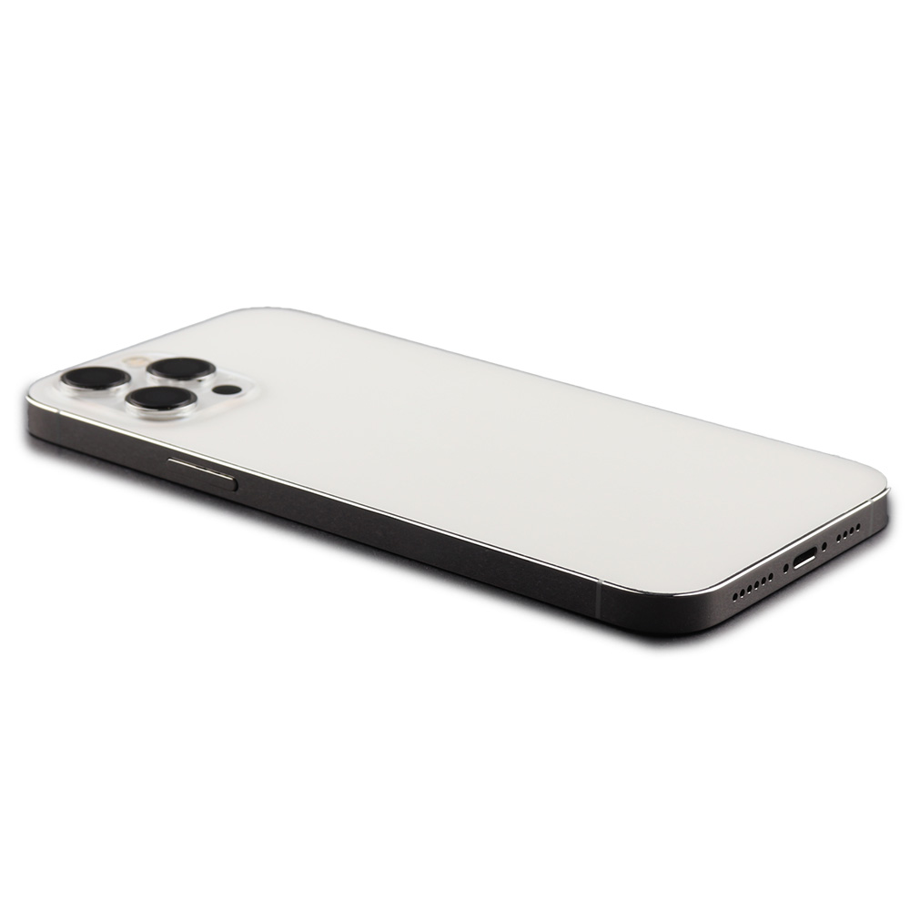 Rear Housing with small parts (EU Version) For iPhone 12 Pro Max Silver Pulled B