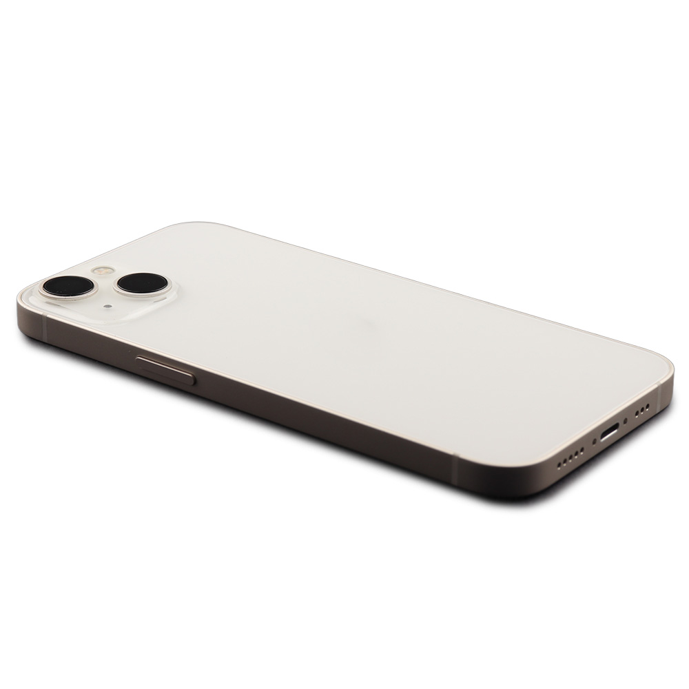 Rear Housing with small parts (EU Version) For iPhone 13 White Pulled B