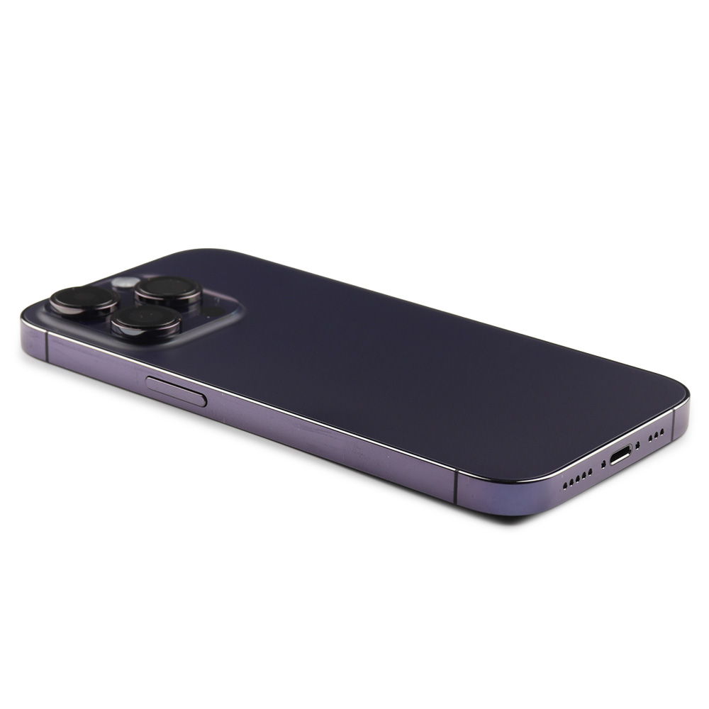 Rear Housing with small parts For iPhone 14 Pro Purple Pulled B