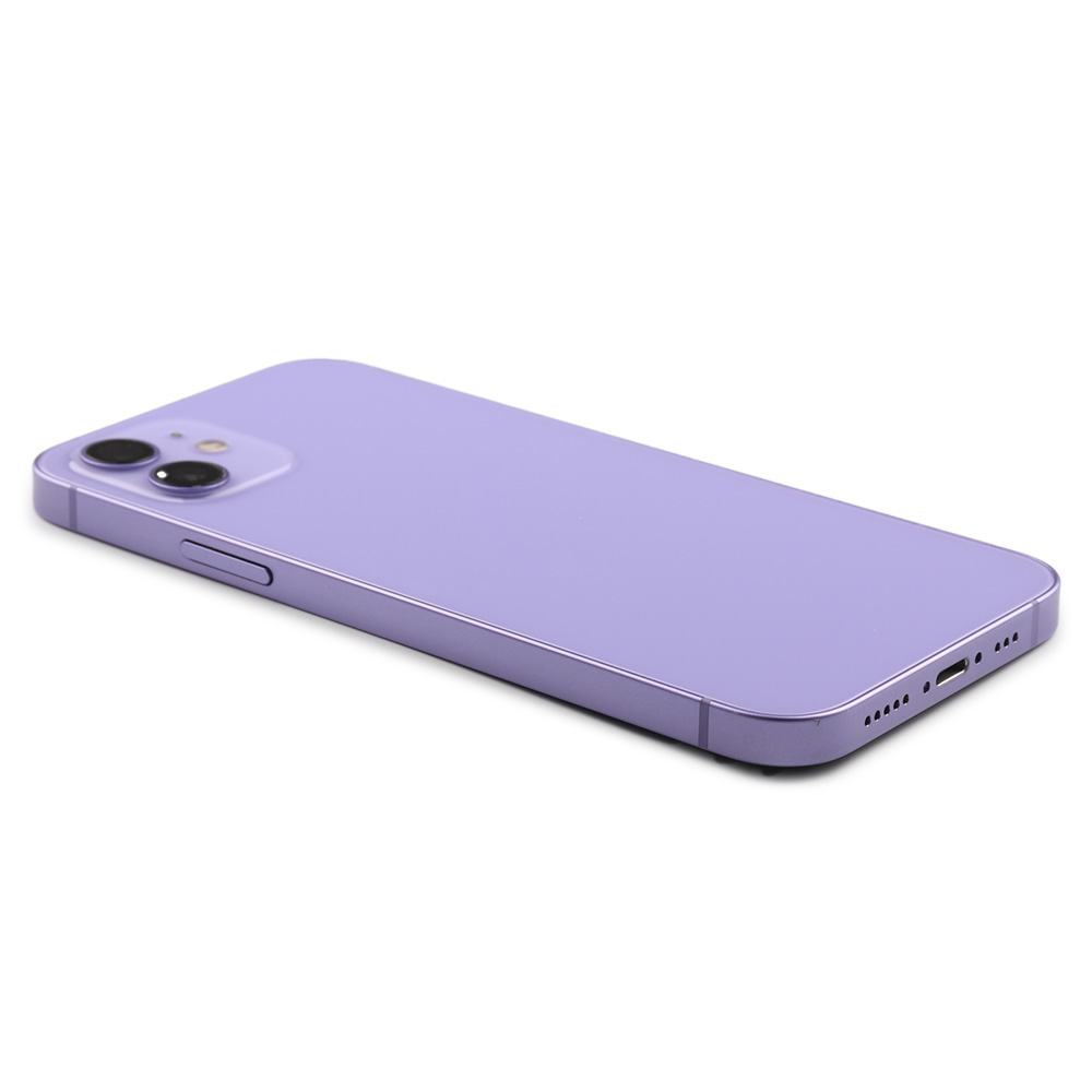 Rear Housing with small parts (EU Version) For iPhone 12 Purple Pulled B