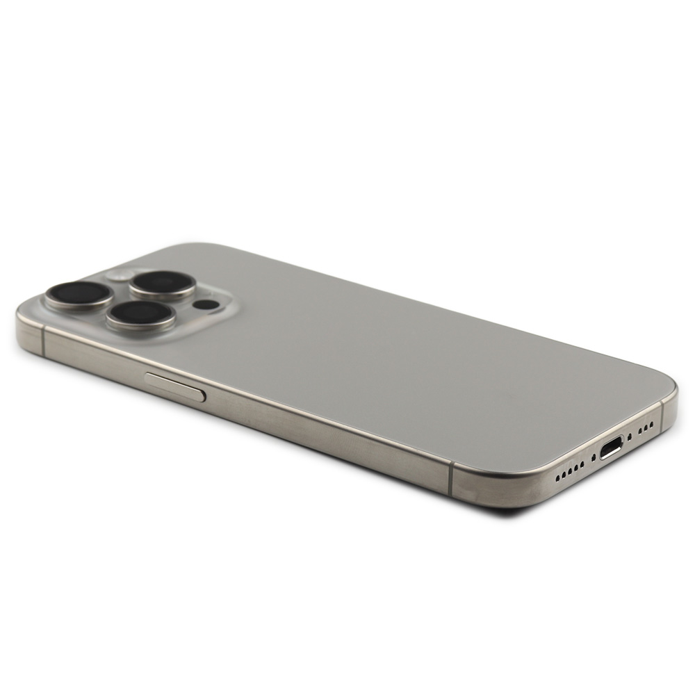 Rear Housing with small parts For iPhone 15 Pro (EU Version) Natural Titanium Pulled B
