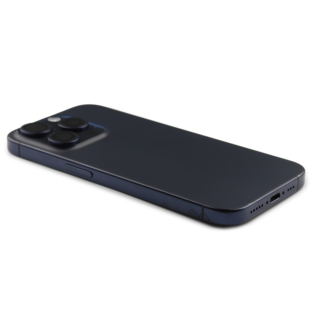 Rear Housing with small parts For iPhone 15 Pro (EU Version) Blue Titanium Pulled B