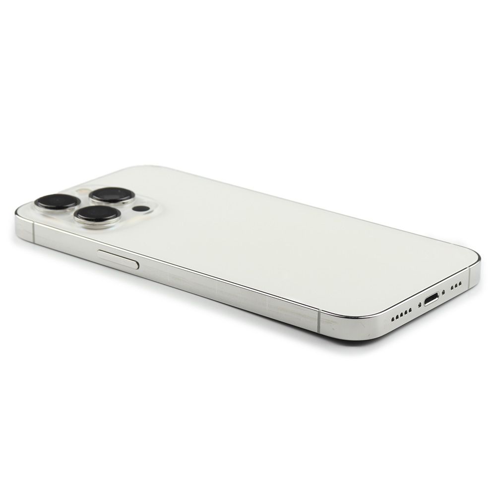 Rear Housing with small parts (EU Version) For iPhone 13 Pro Silver Pulled B