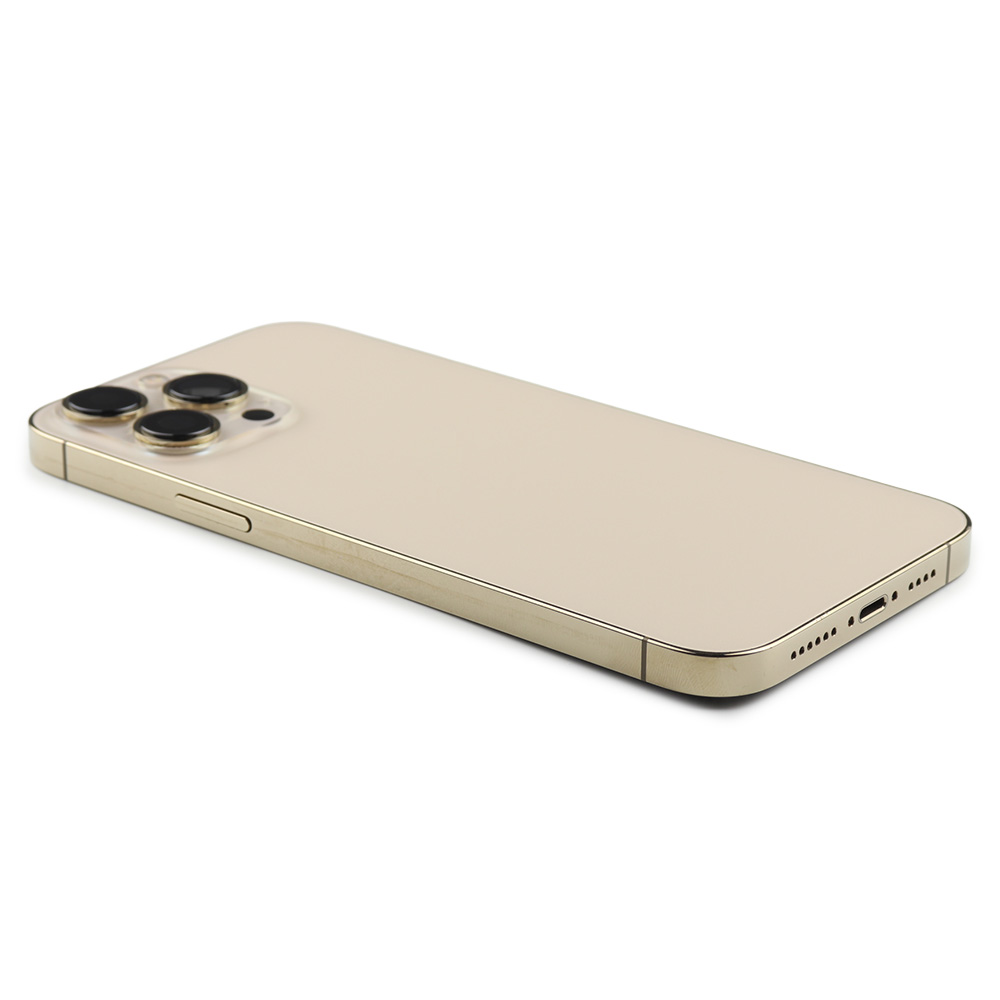 Rear Housing with small parts (EU Version) For iPhone 13 Pro Max Gold Pulled B