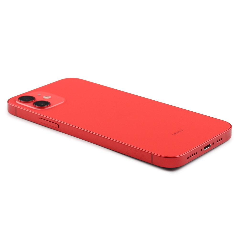 Rear Housing with small parts (EU Version) For iPhone 12 Red Pulled B