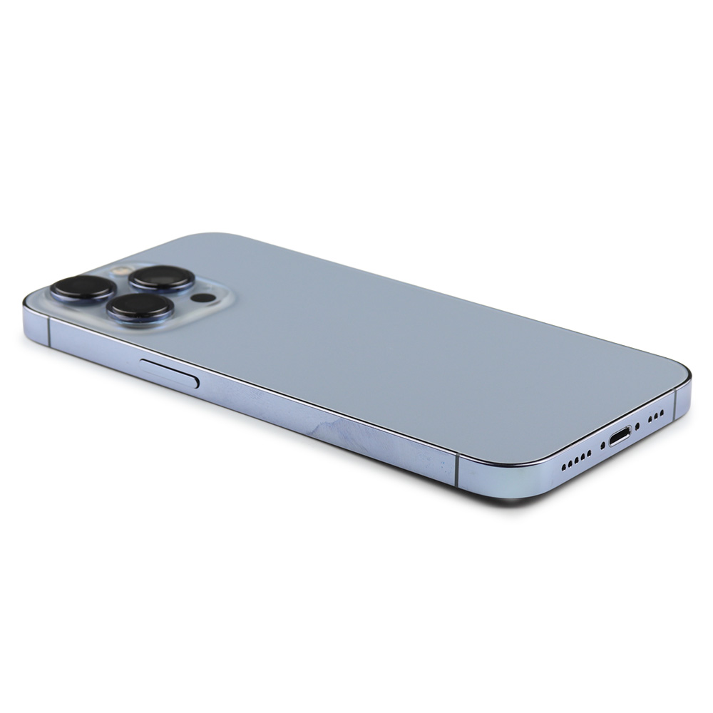 Rear Housing with small parts (EU Version) For iPhone 13 Pro Blue Pulled B