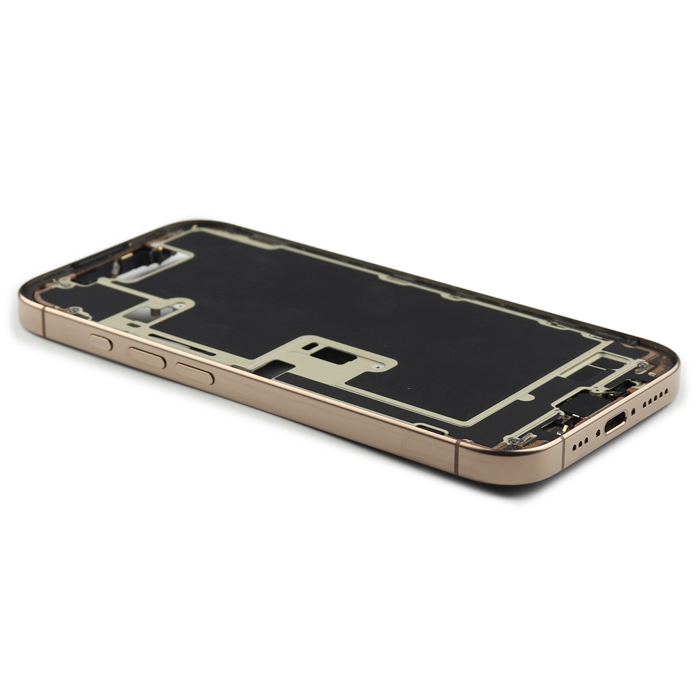 Middle Frame With Power And Volume Button (US Version) For iPhone 16 Pro Desert Titanium Pulled