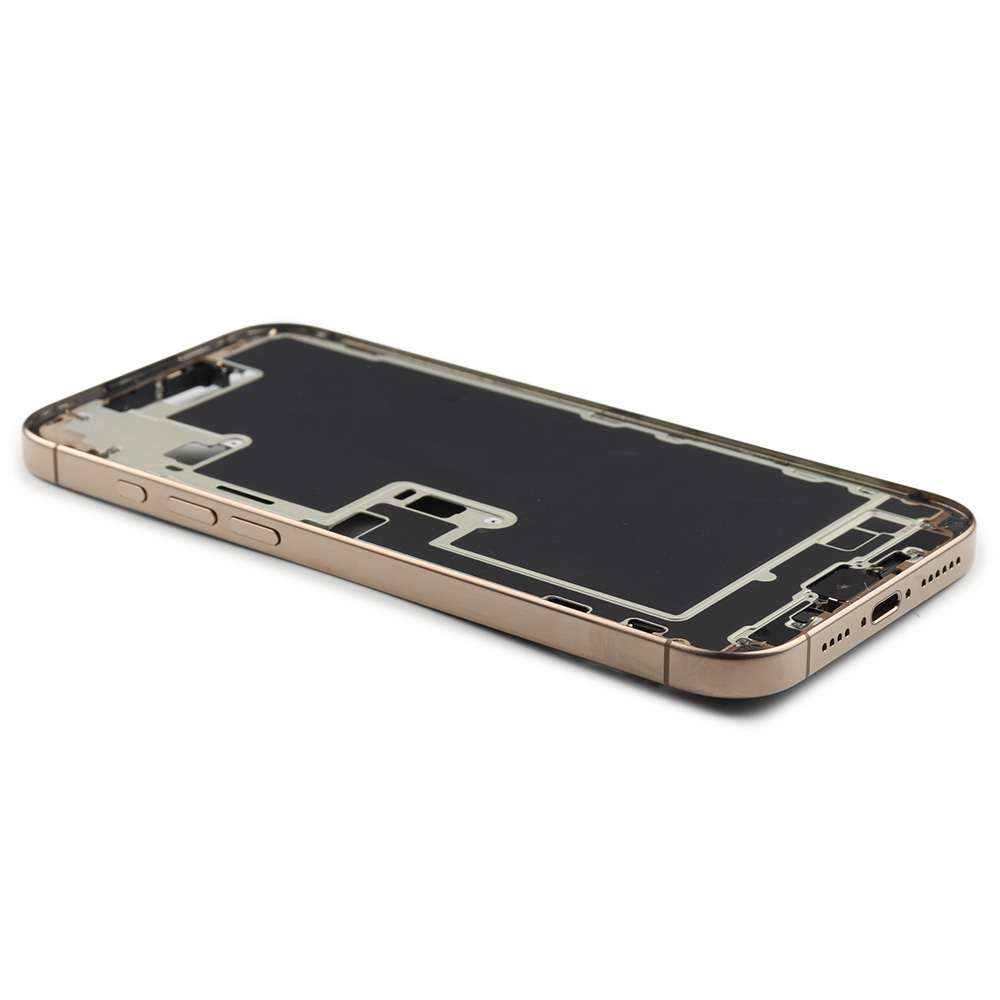 Middle Frame With Power And Volume Button (US Version) For iPhone 16 Pro Max Desert Titanium Pulled