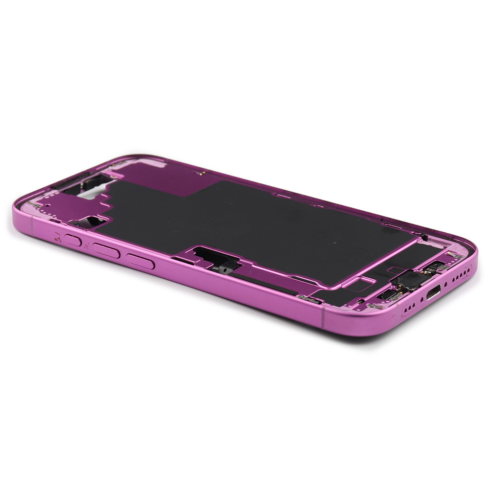 Middle Frame With Power And Volume Button (US Version) For iPhone 16 Pink Pulled