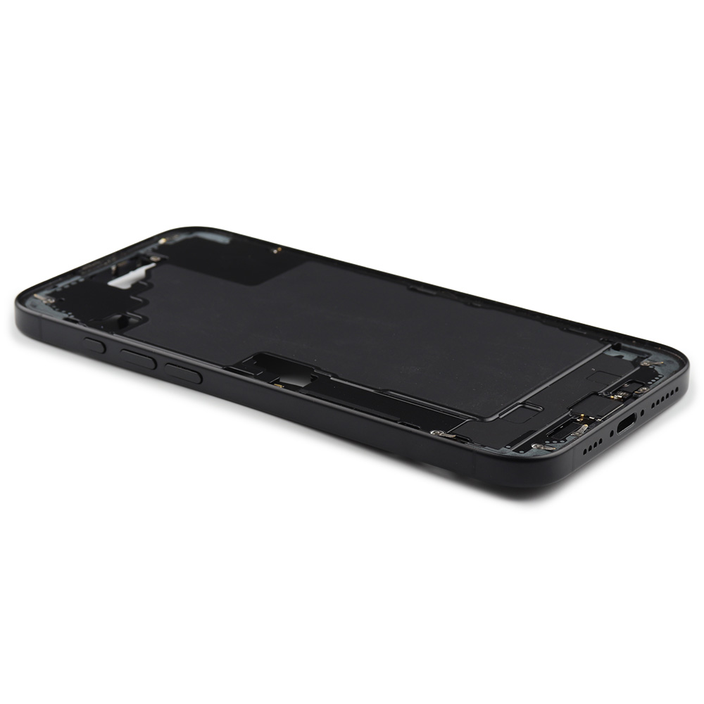 Middle Frame With Power And Volume Button (US Version) For iPhone 16 Plus Black Pulled
