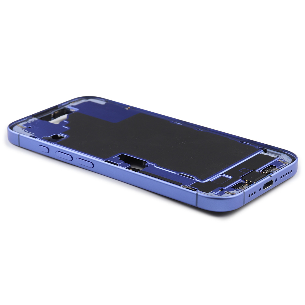 Middle Frame With Power And Volume Button (US Version) For iPhone 16 Ultramarine Pulled