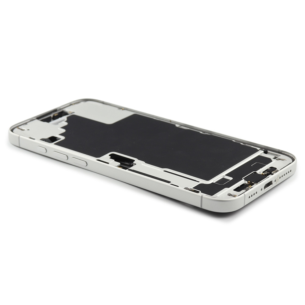 Middle Frame With Power And Volume Button (US Version) For iPhone 16 Plus White Pulled