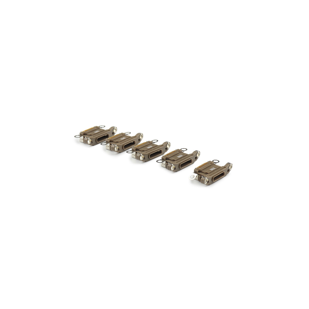 Charging Port ( 5 Pieces , Soldering Required) For iPhone 13 Pro /13 Pro Max Gold OEM-Equivalent