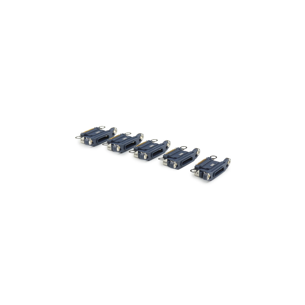 Charging Port ( 5 Pieces , Soldering Required) For iPhone 13 Pro /13 Pro Max Blue OEM-Equivalent