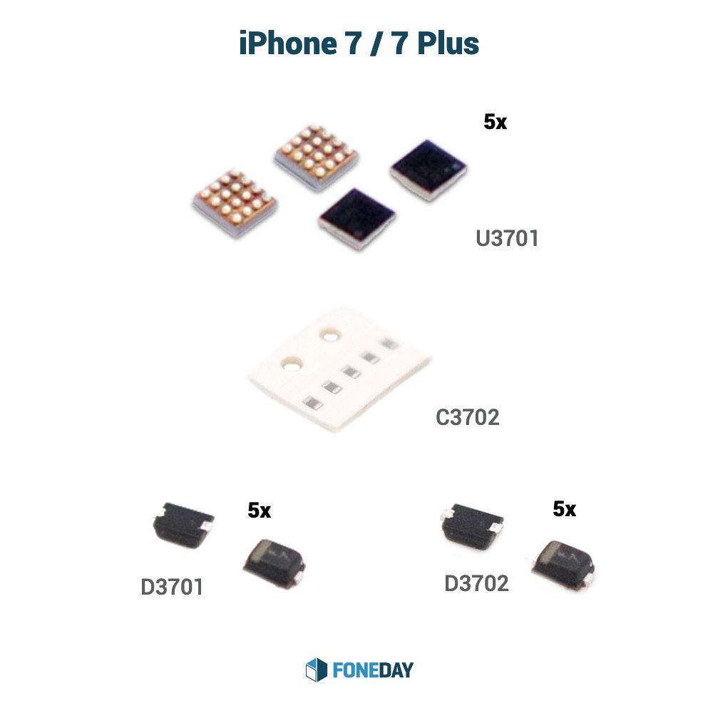 Backlight Circuit Complete Set (per unit 5 pieces) For iPhone 7 OEM-Equivalent