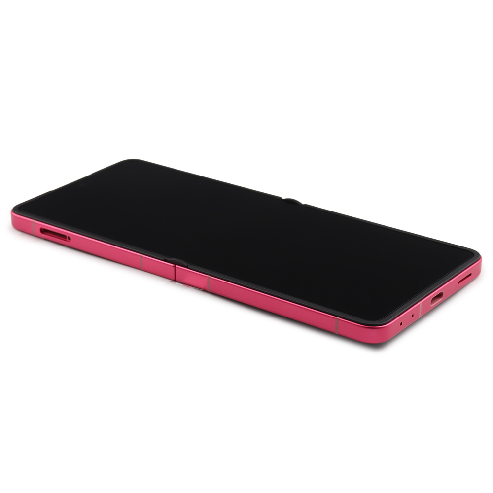 Display Complete with Housing For Samsung Galaxy Z Flip7 (SM-F766B) Coral Red Service Pack