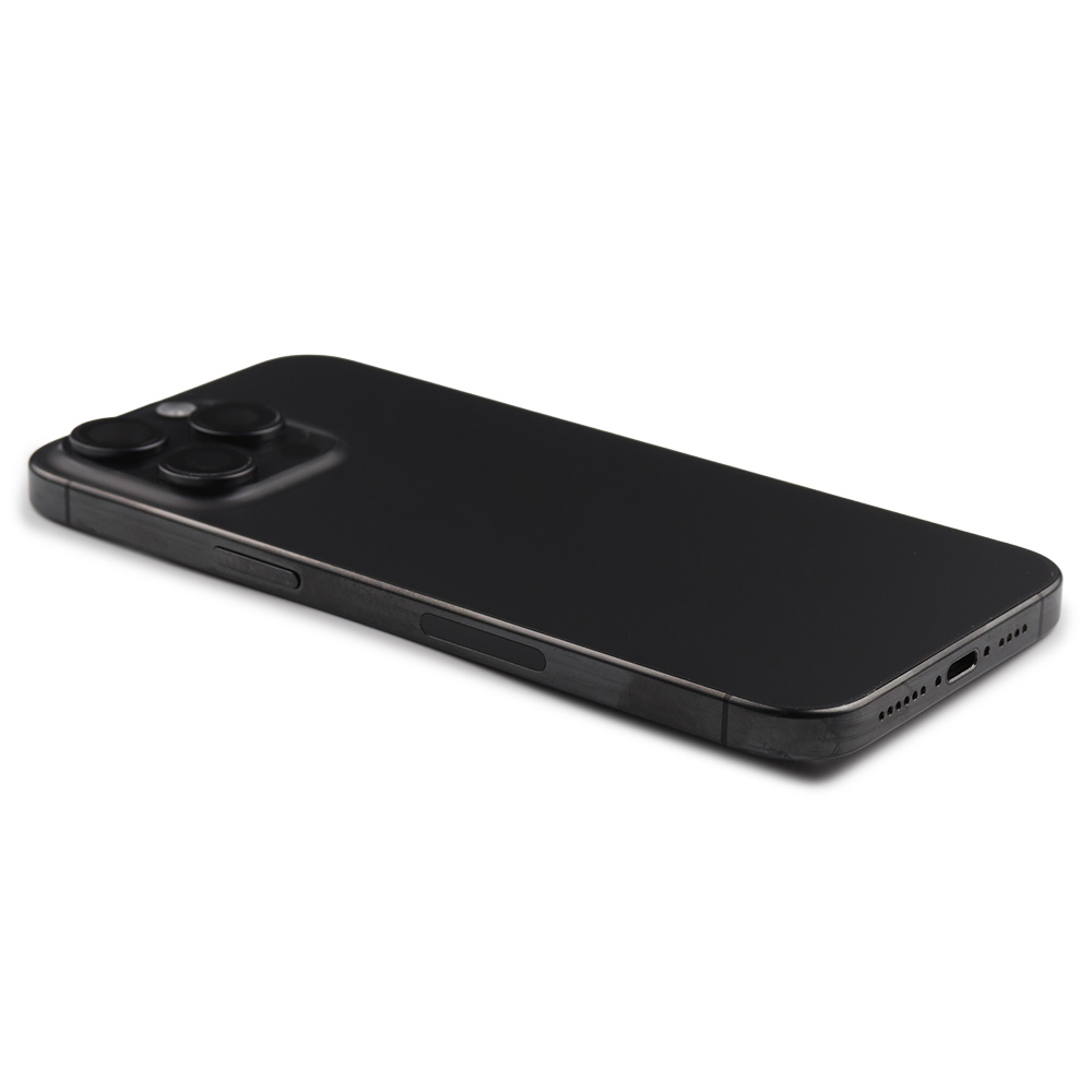 Rear Housing with small parts (US Version) For iPhone 15 Pro Max Black Titanium Pulled