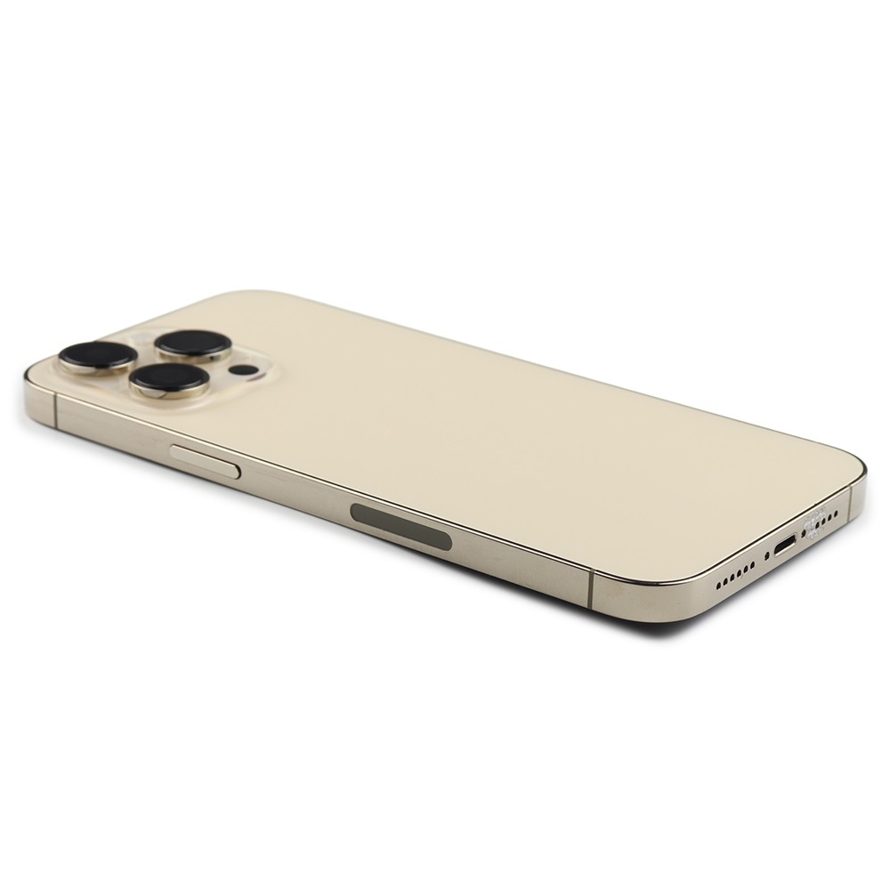 Rear Housing with small parts (US Version) For iPhone 14 Pro Max Gold Pulled