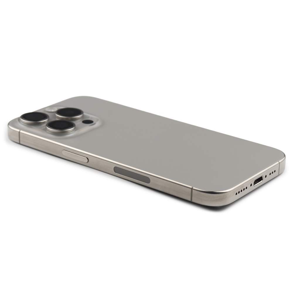 Rear Housing with small parts (US Version) For iPhone 15 Pro Natural Titanium Pulled