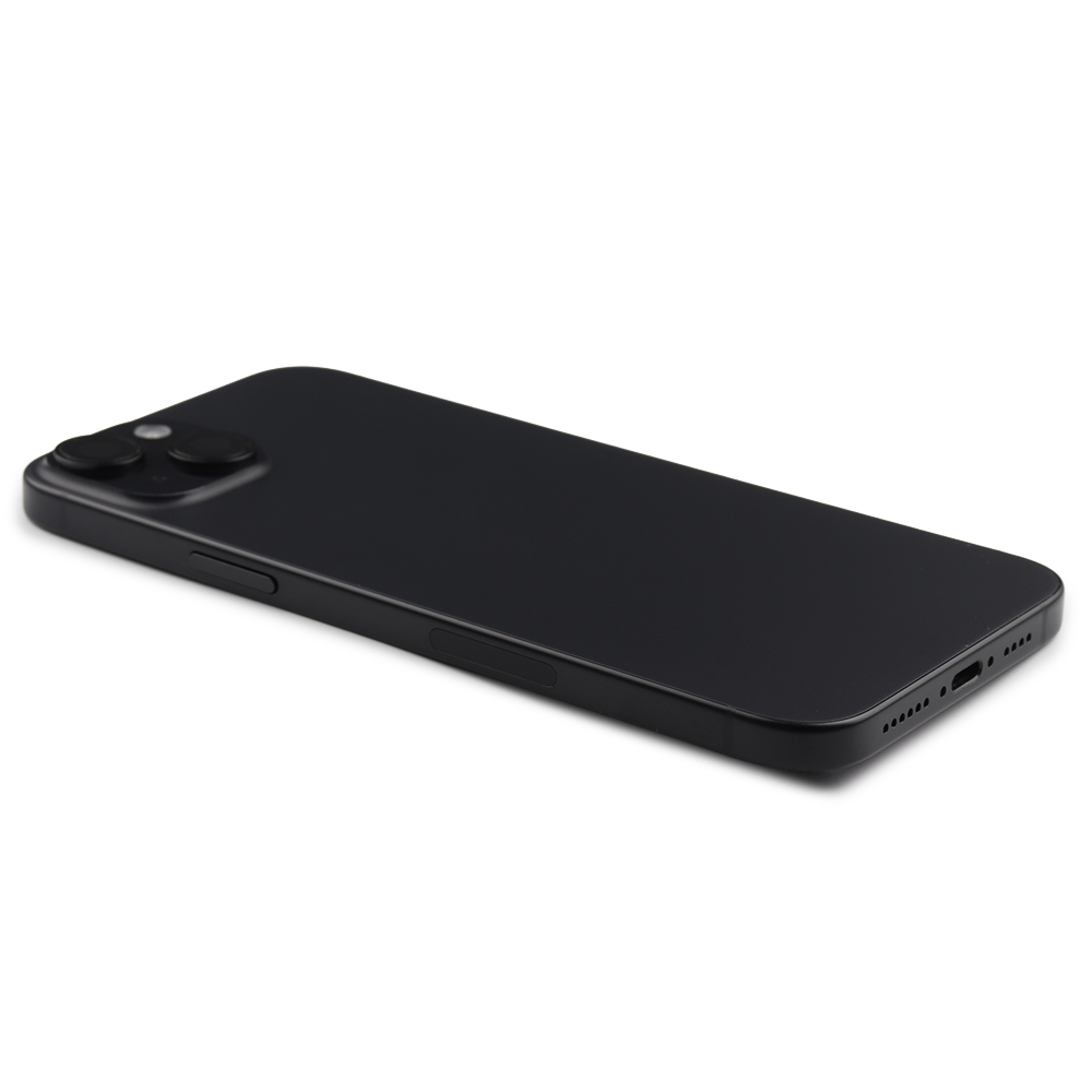 Rear Housing with small parts (US Version) For iPhone 15 Plus Black Titanium Pulled