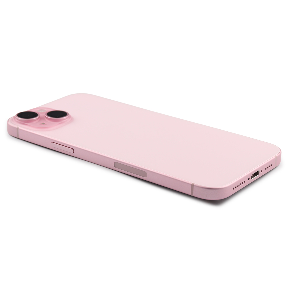 Rear Housing with small parts (US Version) For iPhone 15 Plus Pink Titanium Pulled