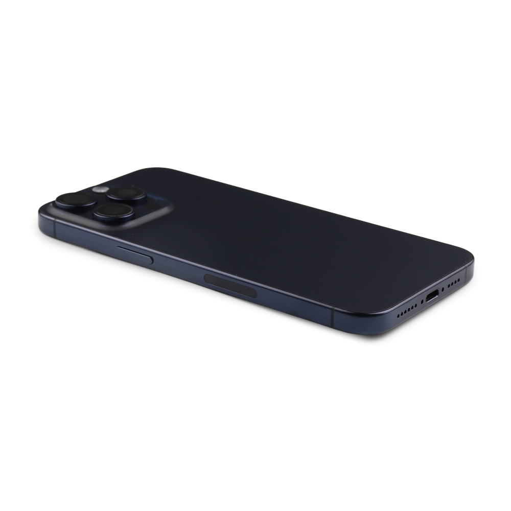 Rear Housing with small parts (US Version) For iPhone 15 Pro Max Blue Titanium Pulled