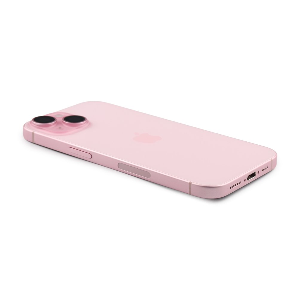 Rear Housing with small parts (US Version) For iPhone 15 Pink Titanium Pulled