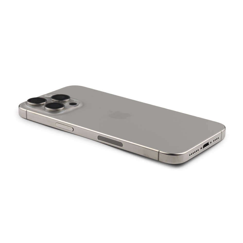 Rear Housing with small parts (US Version) For iPhone 15 Pro Max Natural Titanium Pulled