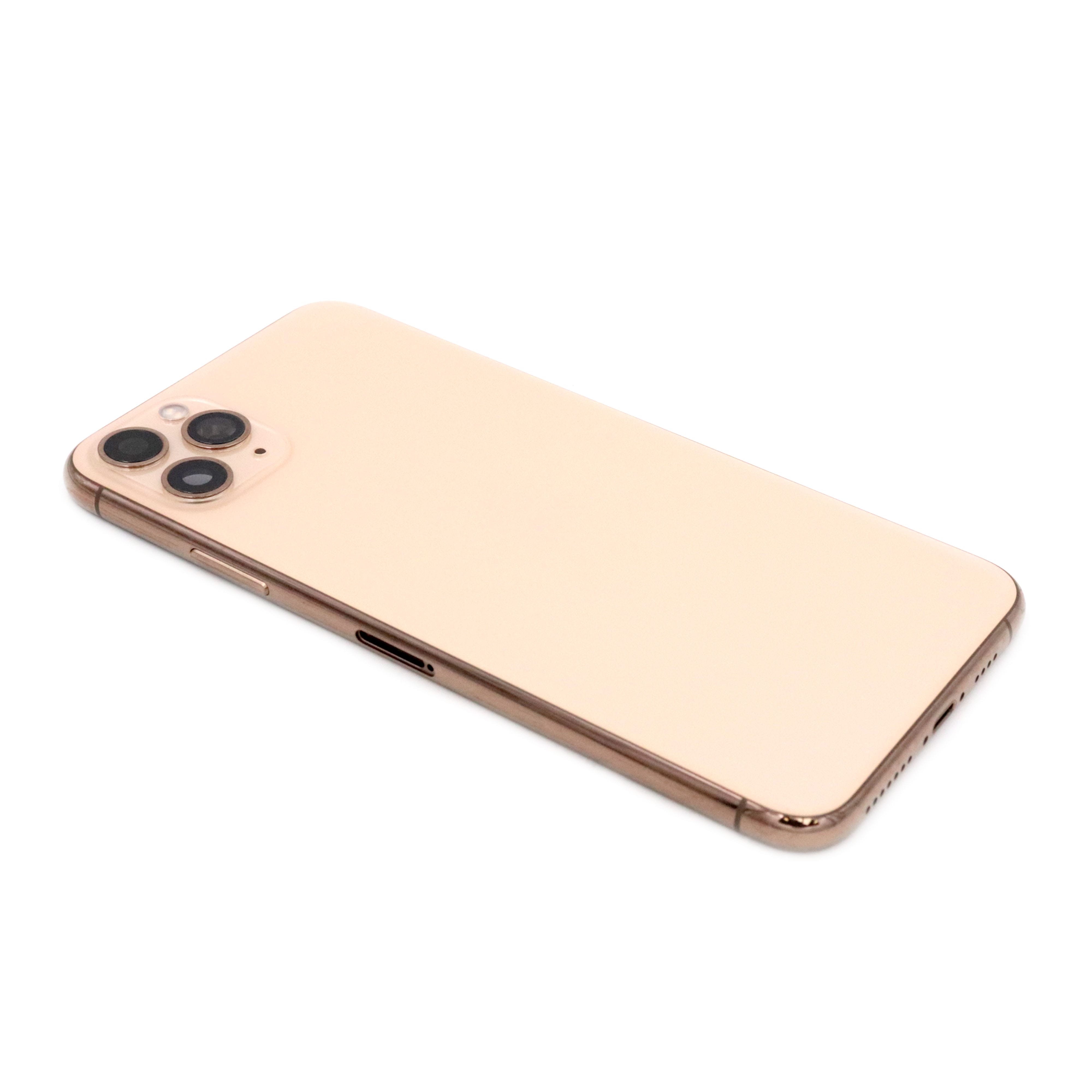 Rear Housing with small parts For iPhone 11 Pro Max Gold Pulled